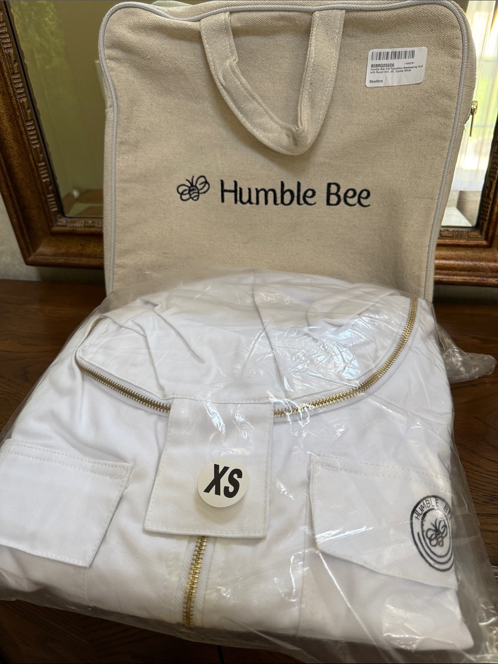 Humble Bee Beekeeping Suit 410 Polycotton-with round veil. Unisex. XS. - Picture 6 of 11